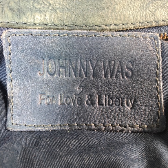 Vintage Johnny Was Leather Crossbody Bag - Picture 9 of 16